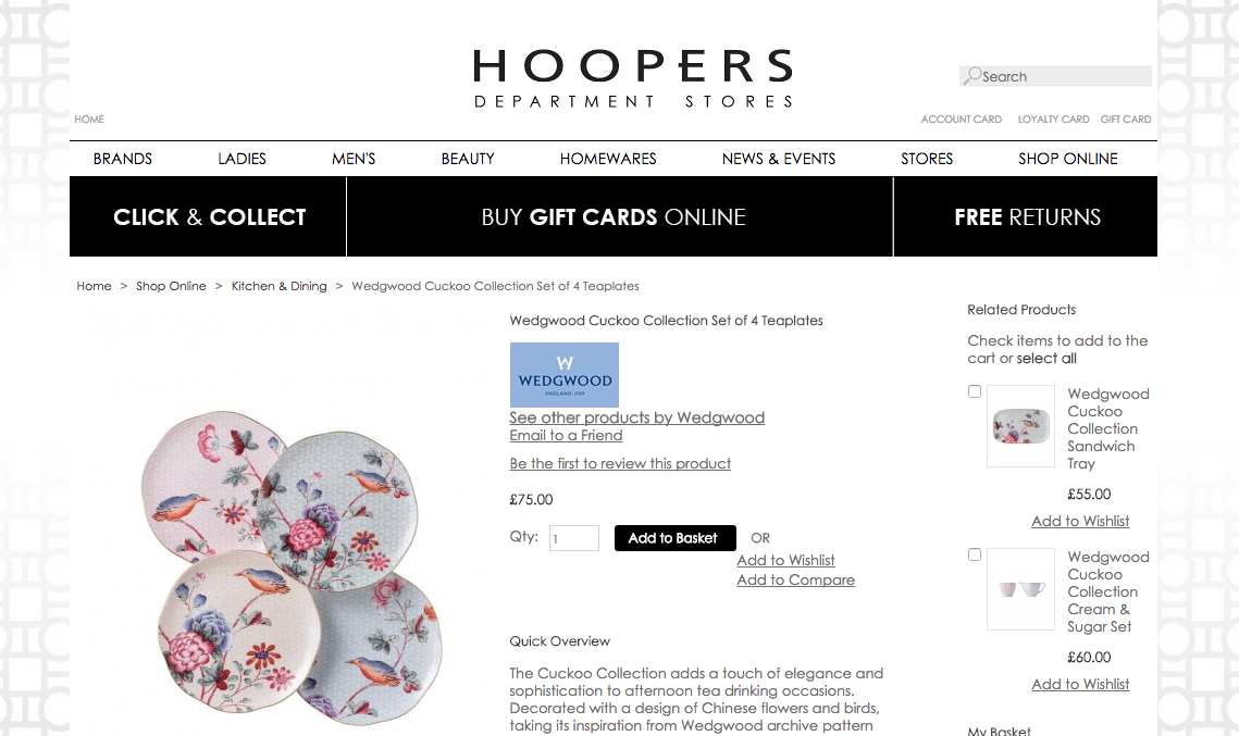 Hoopers click and collect